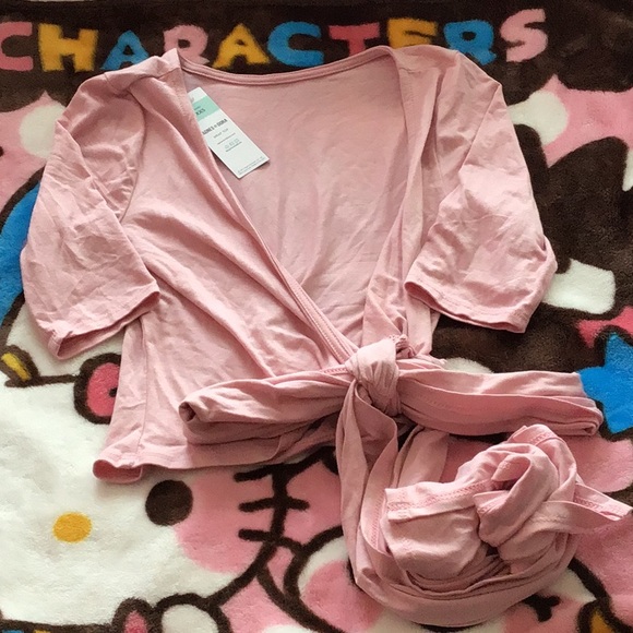 Agnes & Dora Other - Agnes & Dora pink wrap top XXS
